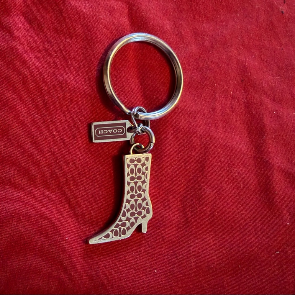 Authentic Vintage Coach Boot Keychain Hangtag